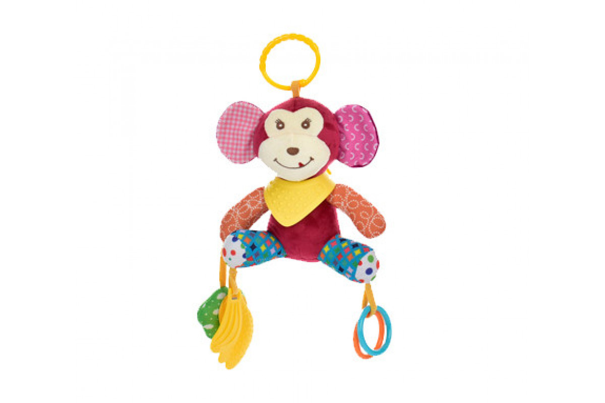 Подвеска на коляску с прорезывателем A-Toys SKK-056 Обезьянка Подвеска на коляску с прорезывателем A-Toys SKK-056 Обезьянка