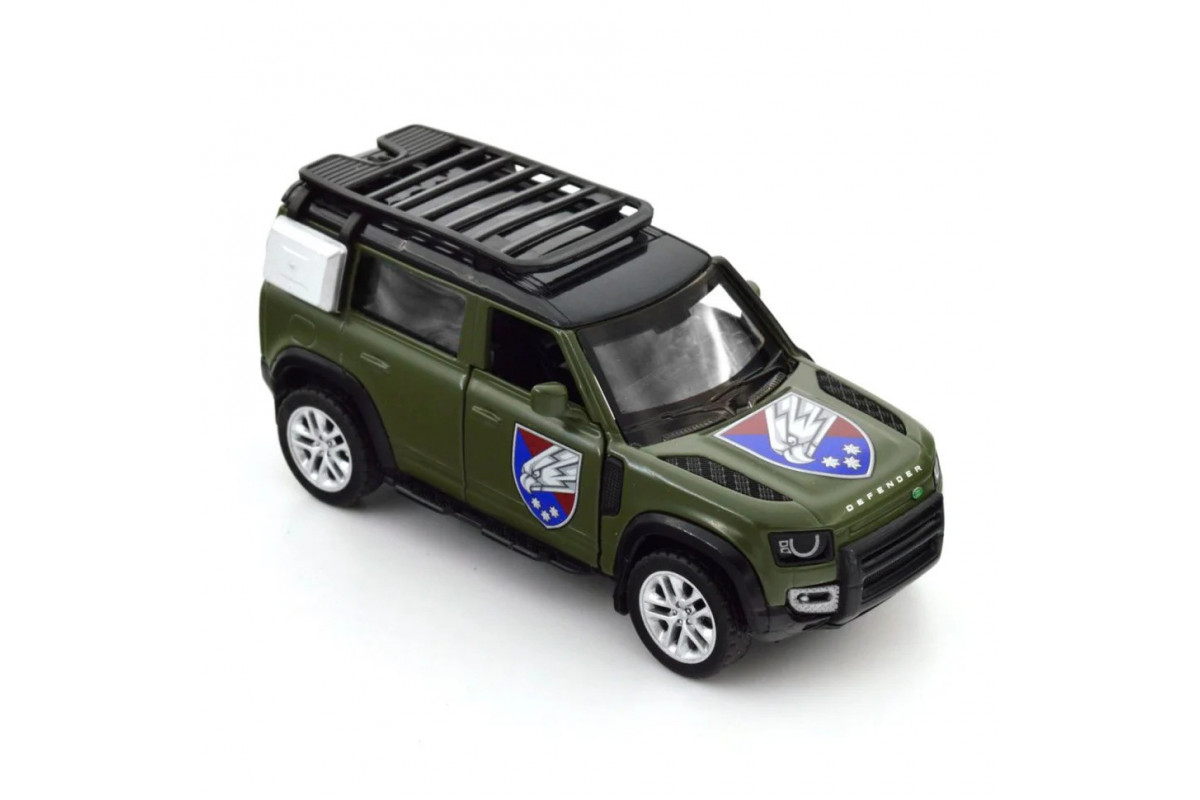 Автомодель серії «Шеврони Героїв» Land Rover Defender 110 «25 ОПДБр» TechnoDrive 250289M Автомодель серії «Шеврони Героїв» Land Rover Defender 110 «25 ОПДБр» TechnoDrive 250289M