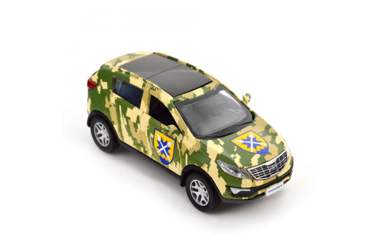 Автомодель серії «Шеврони Героїв» Kia Sportage R «56 ОМПБр» TechnoDrive 250362M Автомодель серії «Шеврони Героїв» Kia Sportage R «56 ОМПБр» TechnoDrive 250362M