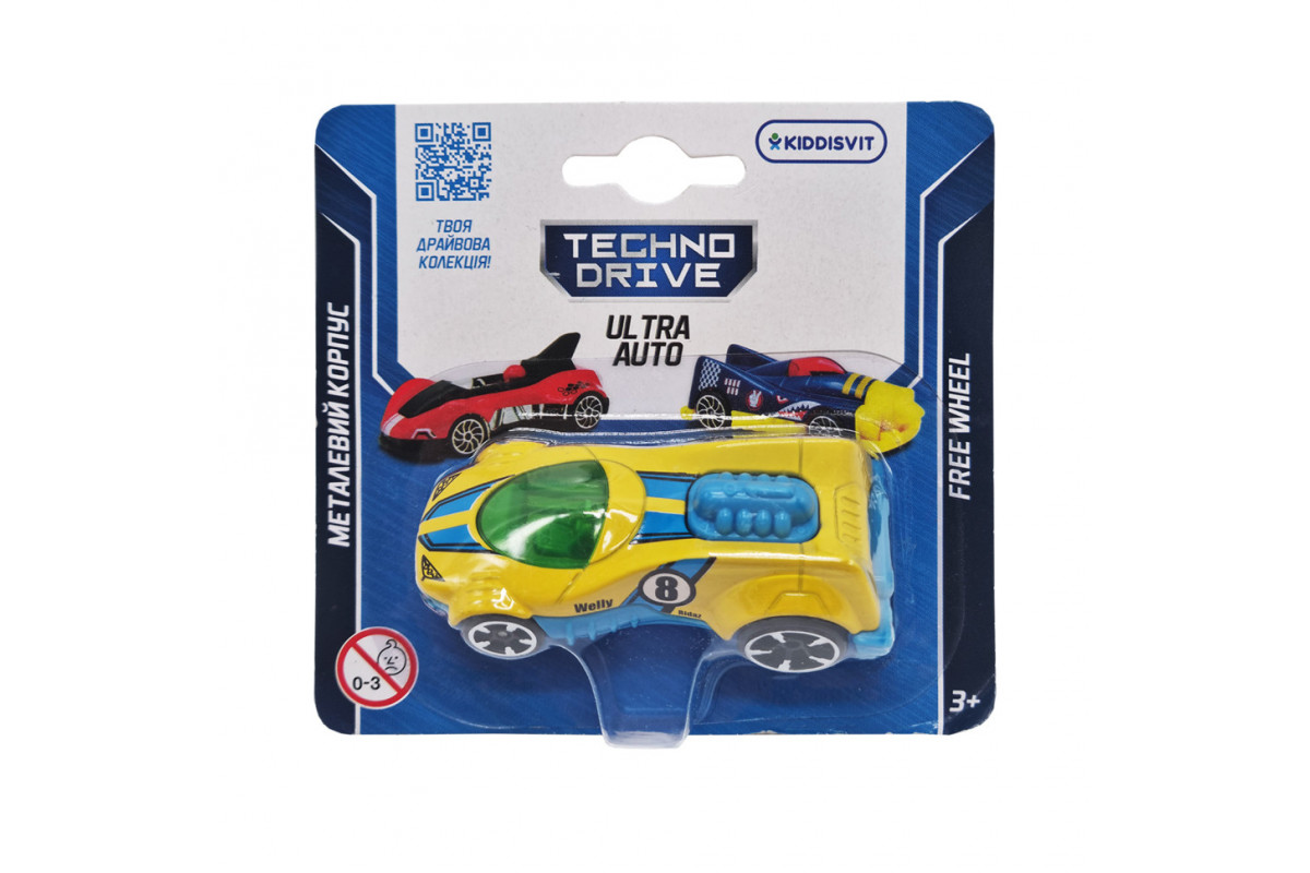 Ігрова міні-машинка Ultra Auto TechnoDrive 250321W-6 металевий корпус Ігрова міні-машинка Ultra Auto TechnoDrive 250321W-6 металевий корпус