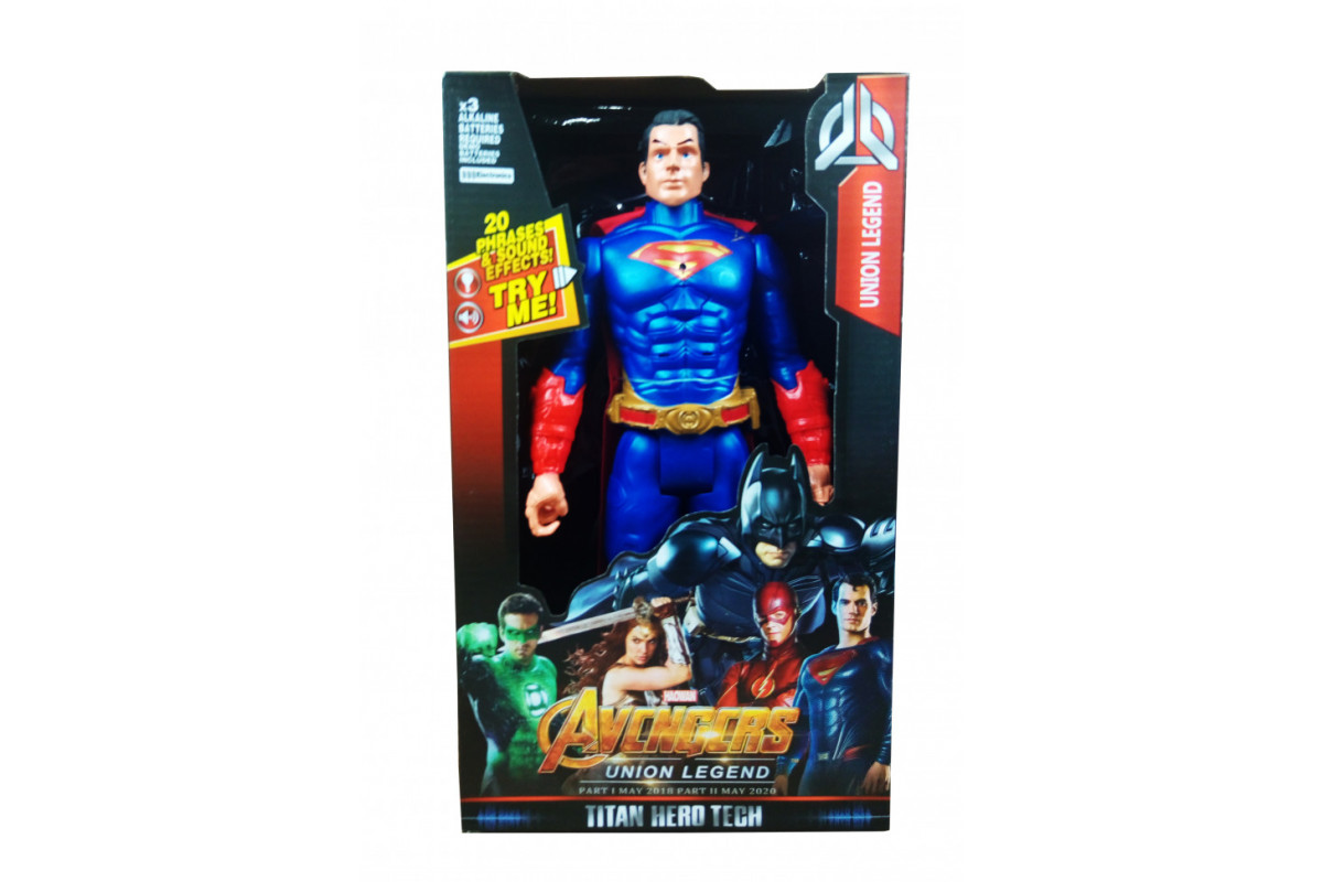 Фигурка супергероя Мстители DY-H5826-33 с подвижными руками и ногами Superman