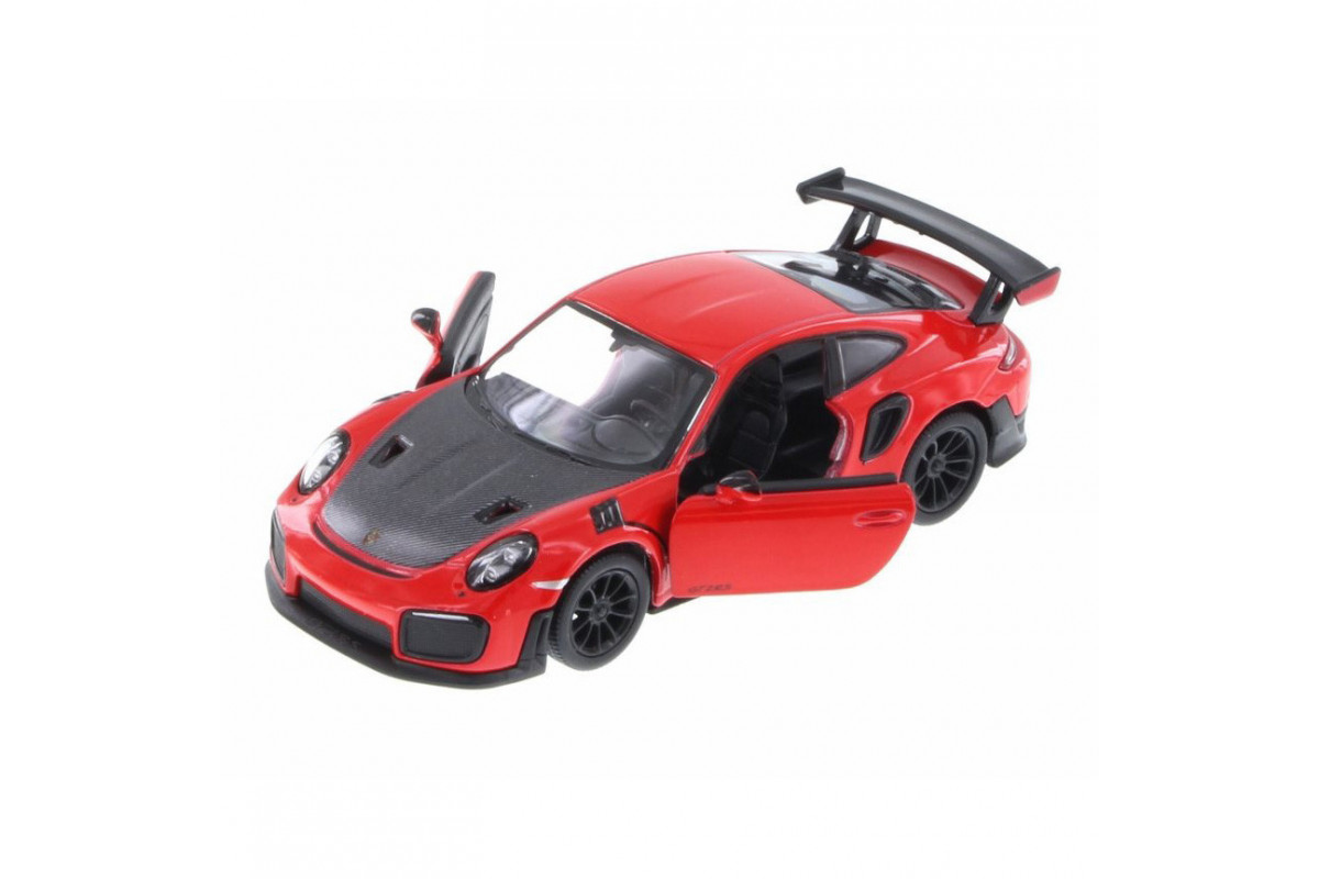 Автомодель легкова PORSCHE 911 GT2 RS 5'' KT5408W, 1:36 Червоний