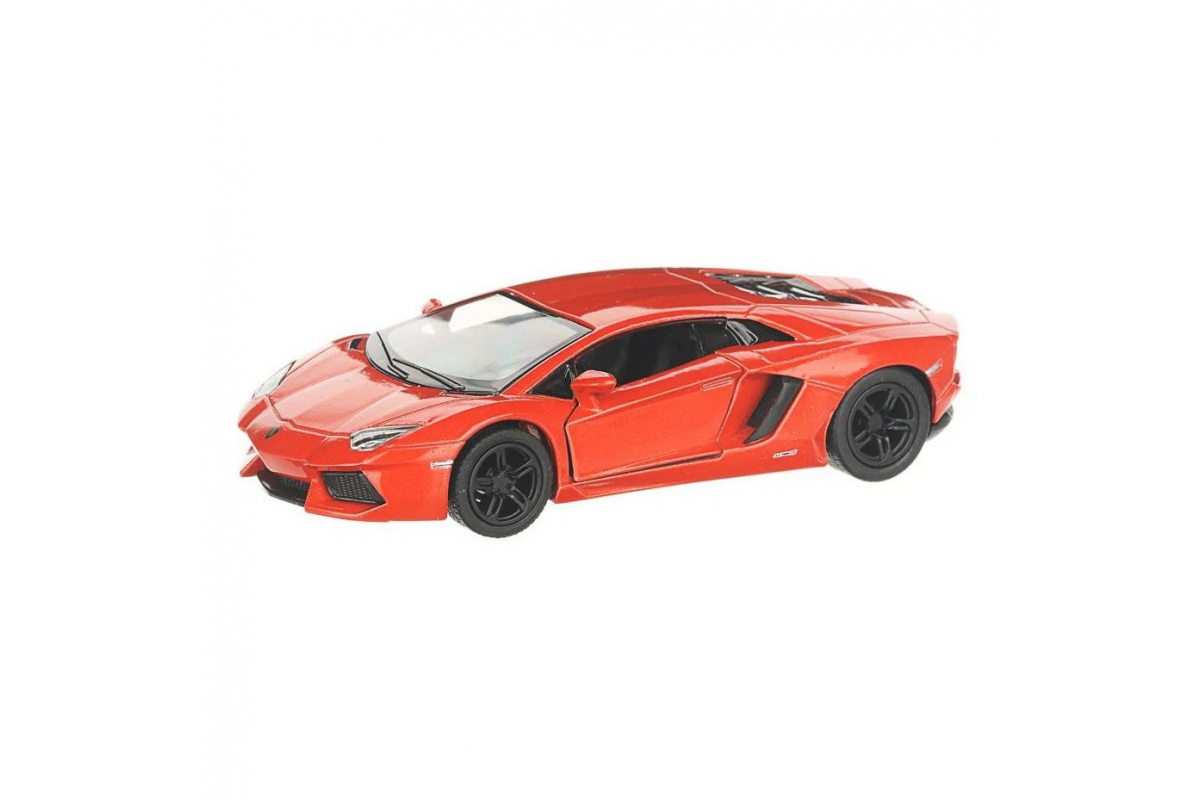 Автомодель легковая LAMBORGHINI AVENTADOR LP 700-4, 5'' KT5355W, 1:38 Оранжевый