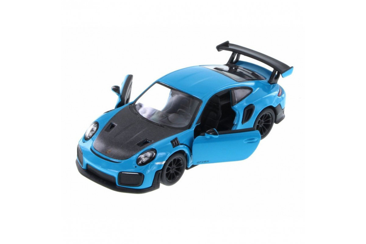 Автомодель легковая PORSCHE 911 GT2 RS 5'' KT5408W, 1:36  Синий