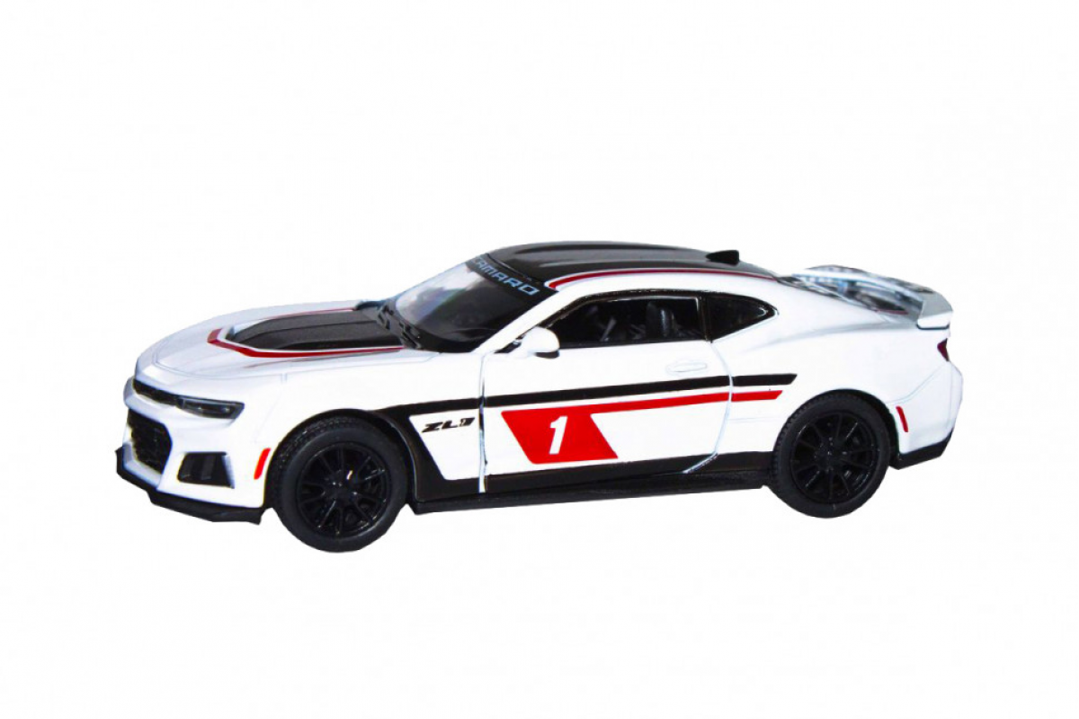 Детская модель машинки Chevrolet Camaro ZL1 2017 Kinsmart KT5399FW инерционная, 1:38 White