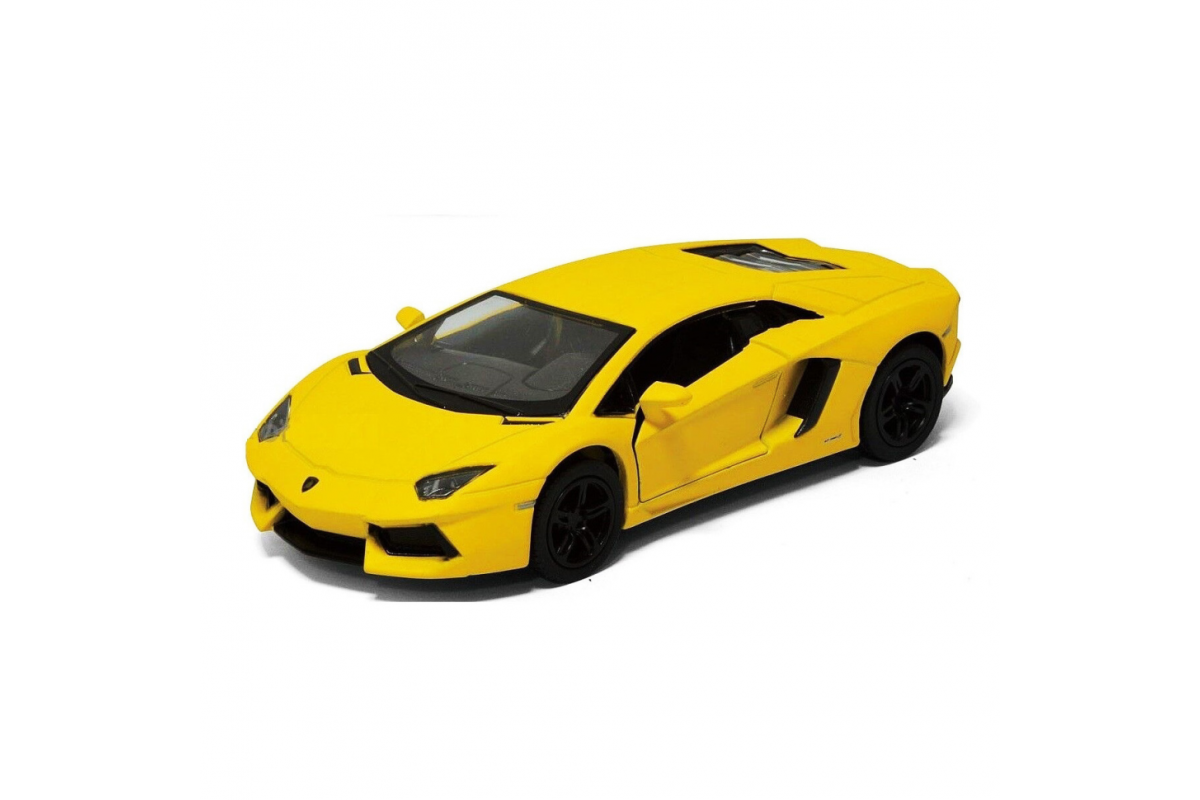 Автомодель легковая LAMBORGHINI AVENTADOR LP 700-4, 5'' KT5355W, 1:38 Желтый