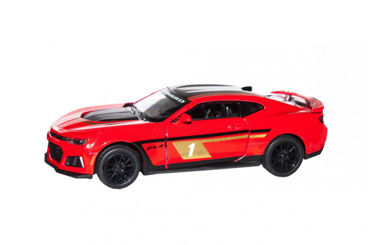 Детская модель машинки Chevrolet Camaro ZL1 2017 Kinsmart KT5399FW инерционная, 1:38 Red