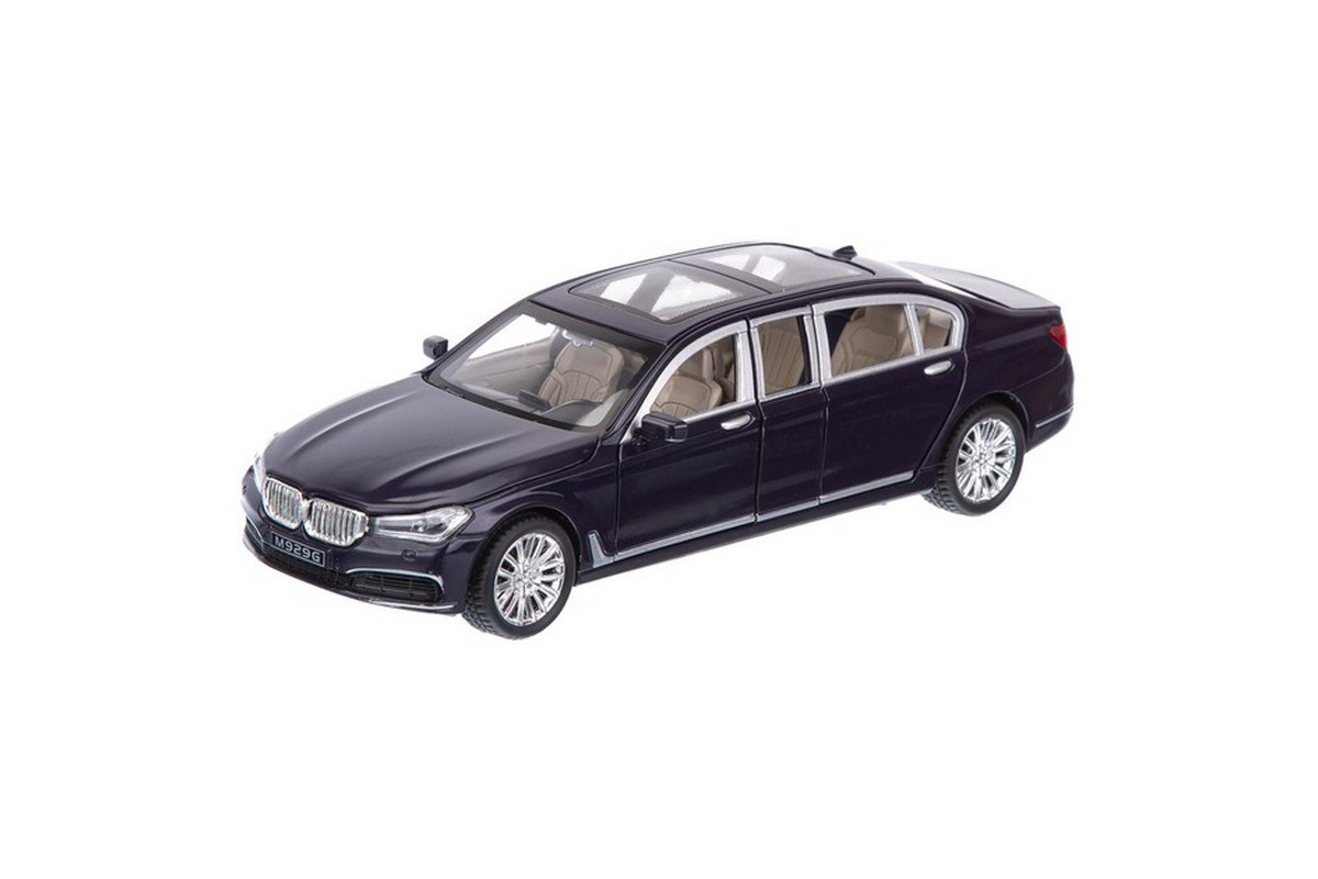 Автомодель автомобиля BMW 760 7695(Black) свет, звук, открывающаяся дверь