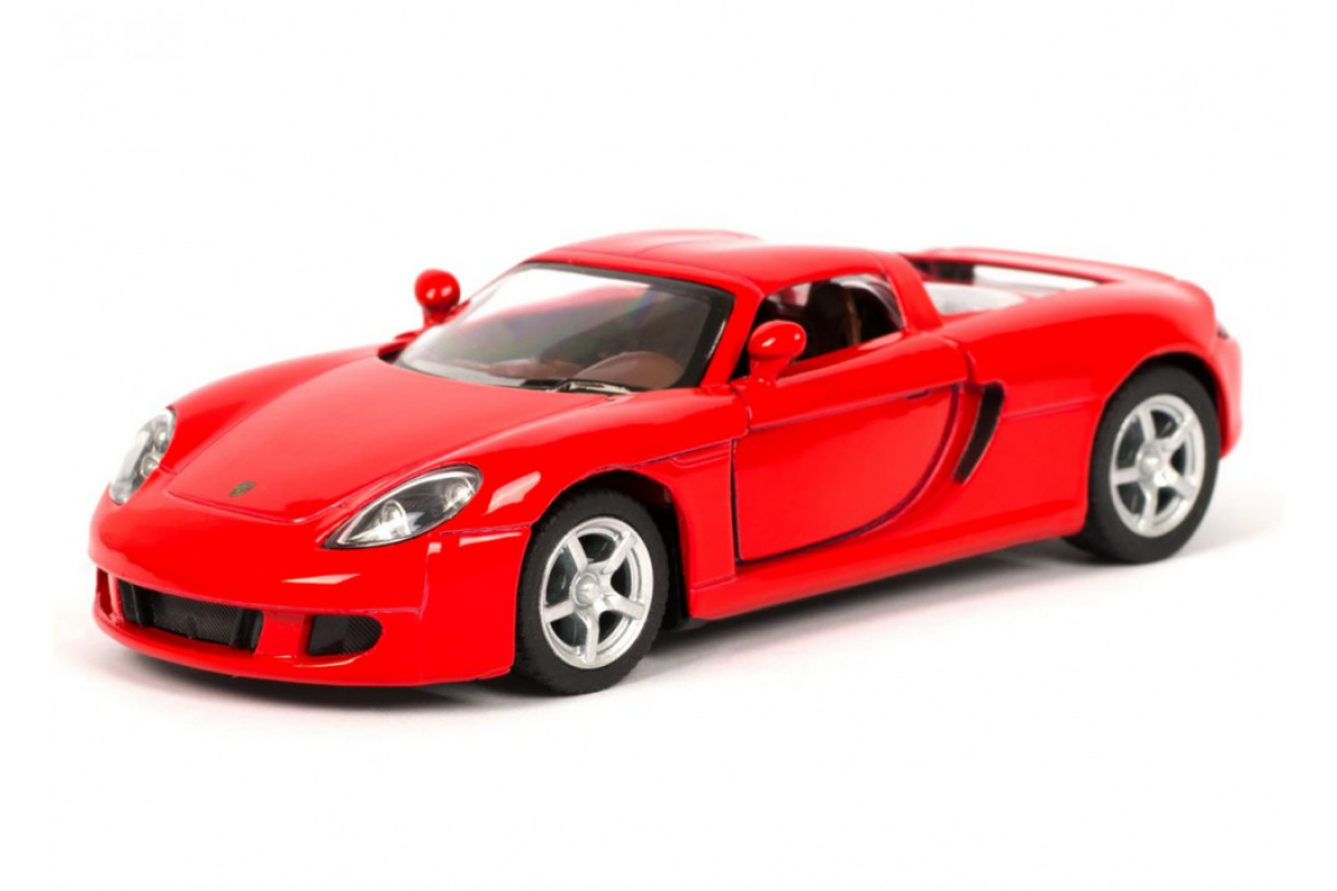 Детская модель машинки Porsche Carrera GT Kinsmart KT5081W инерционная, 1:36 Red