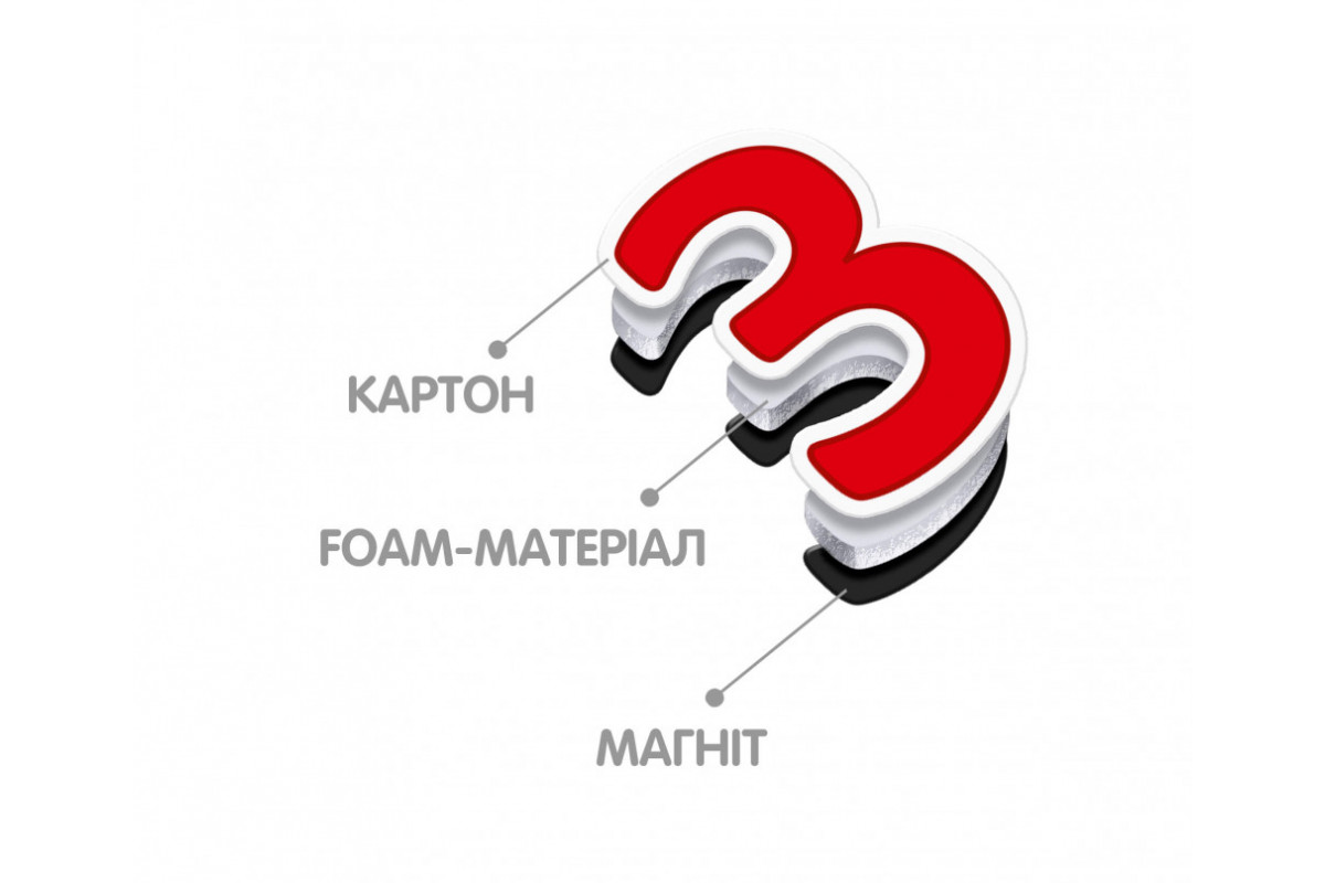 Математика на магнитах VT5411-04 на укр. языке