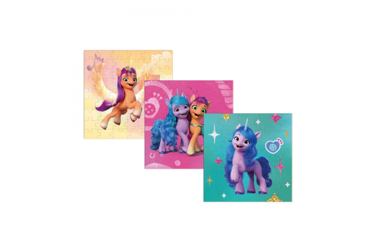 Детские Пазлы 3 в 1 My Little Pony 