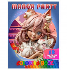 Розмальовка для дітей Manga Party А05122412 формат А4