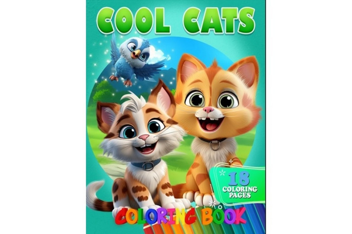 Розмальовка для дітей Cool Cats А05122407 формат А4