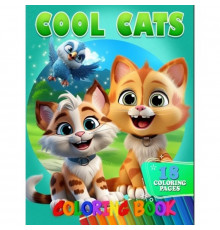 Розмальовка для дітей Cool Cats А05122407 формат А4