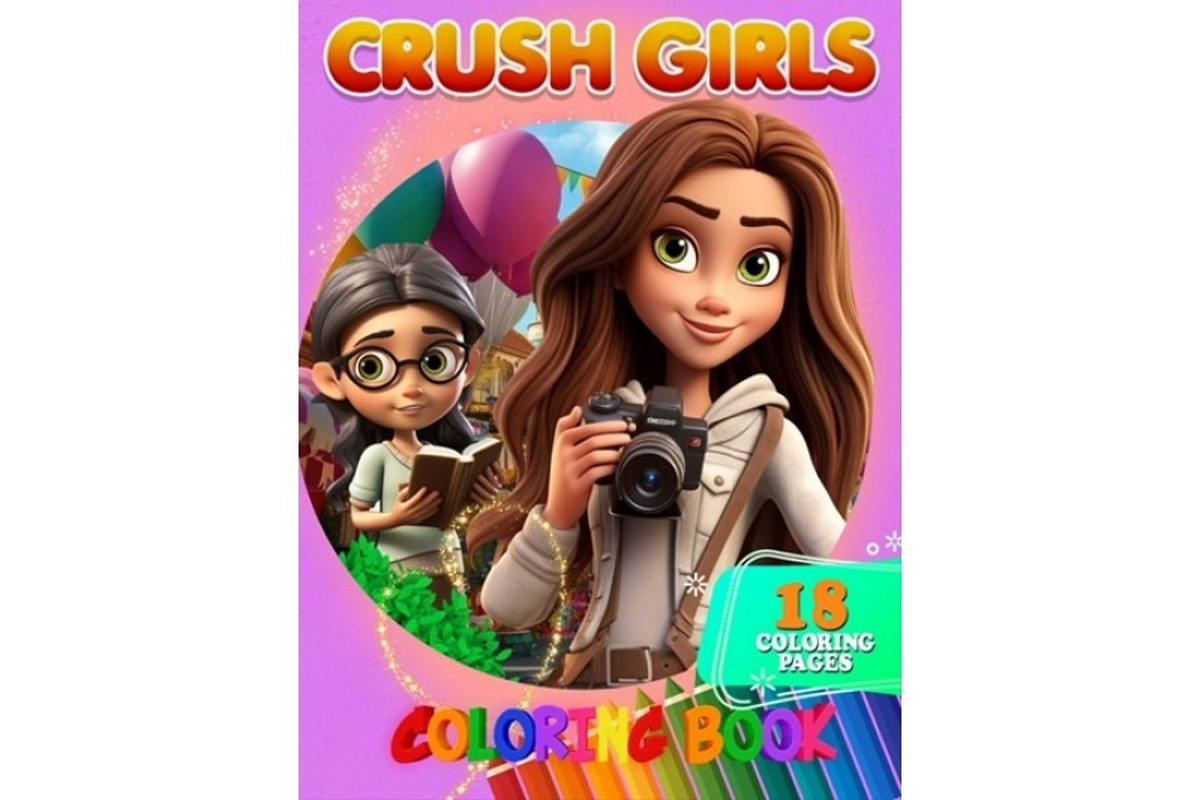 Розмальовка для дітей Crush Girls А05122408 формат А4