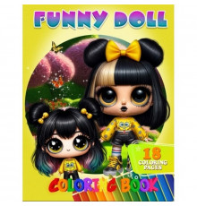 Розмальовка для дітей Funny Doll А05122405 формат А4