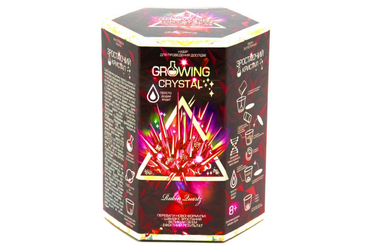 Игровой набор для выращивания кристаллов GRK-01 GROWING CRYSTAL Рубин Игровой набор для выращивания кристаллов GRK-01 GROWING CRYSTAL Рубин