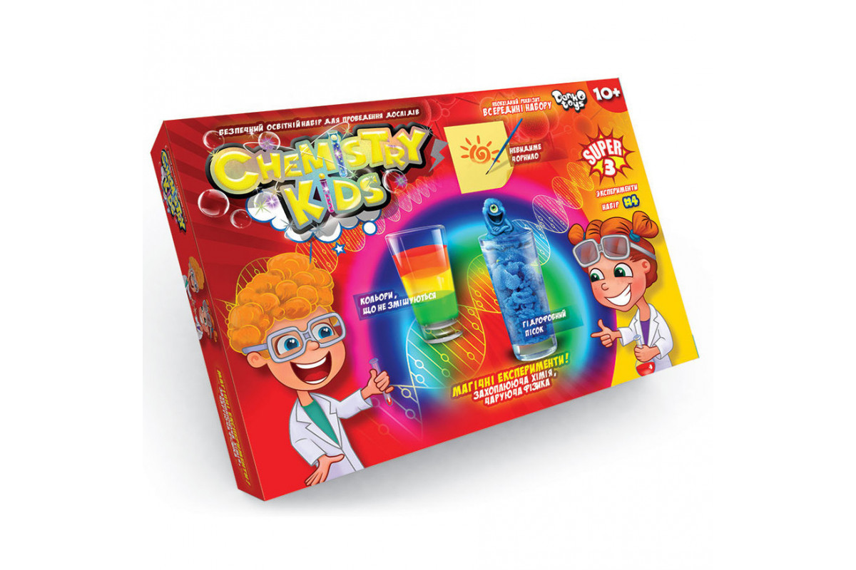 Дитячий набір для проведення дослідів CHEMISTRY KIDS CHK-02 CHK-02-04U Дитячий набір для проведення дослідів CHEMISTRY KIDS CHK-02 CHK-02-04U