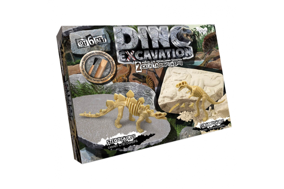 Детский набор для раскопок динозавров DINO EXCAVATION DEX-01 Стегозавр Детский набор для раскопок динозавров DINO EXCAVATION DEX-01 Стегозавр