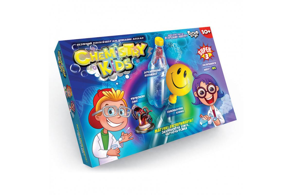 Дитячий набір для проведення дослідів CHEMISTRY KIDS CHK-02 CHK-02-01U Дитячий набір для проведення дослідів CHEMISTRY KIDS CHK-02 CHK-02-01U