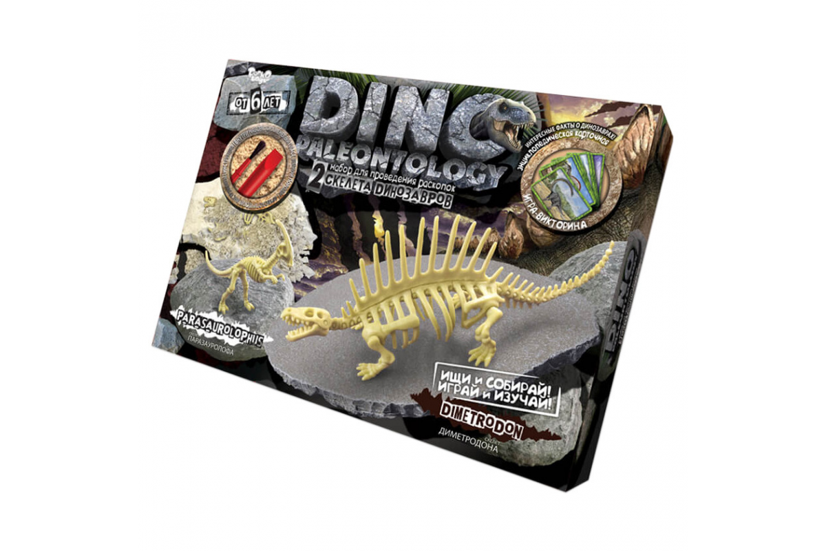 Игровой набор для проведения раскопок DINO PALEONTOLOGY 6377 в коробке Диметродон Игровой набор для проведения раскопок DINO PALEONTOLOGY 6377 в коробке Диметродон