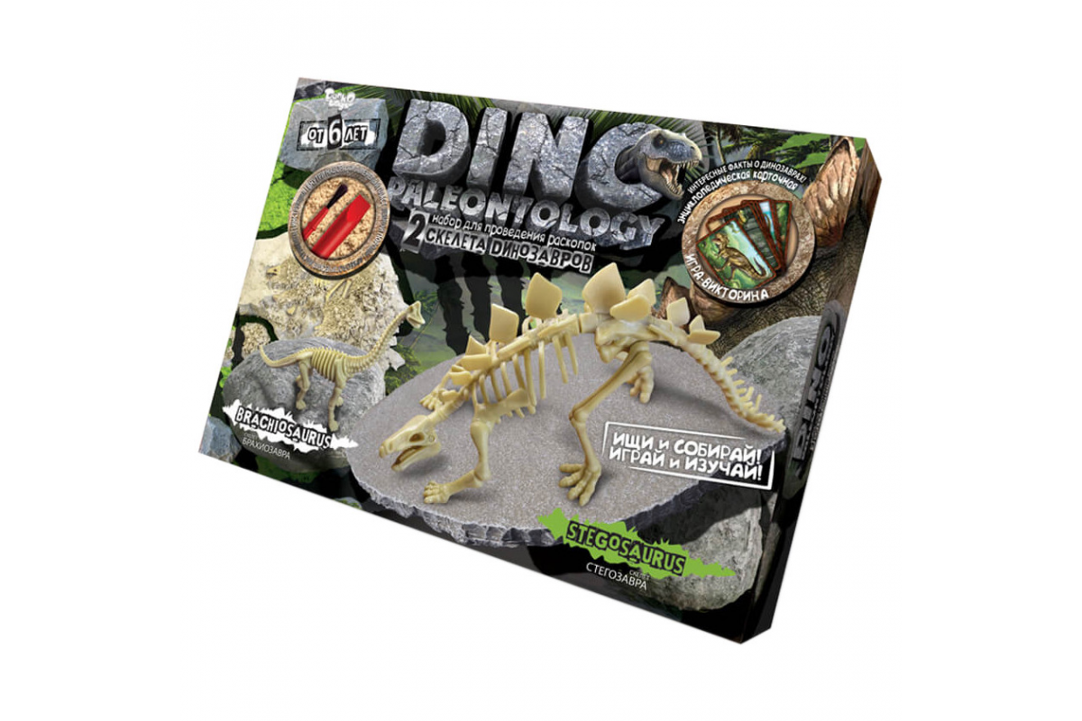 Игровой набор для проведения раскопок DINO PALEONTOLOGY 6377 в коробке Стегозавр Игровой набор для проведения раскопок DINO PALEONTOLOGY 6377 в коробке Стегозавр