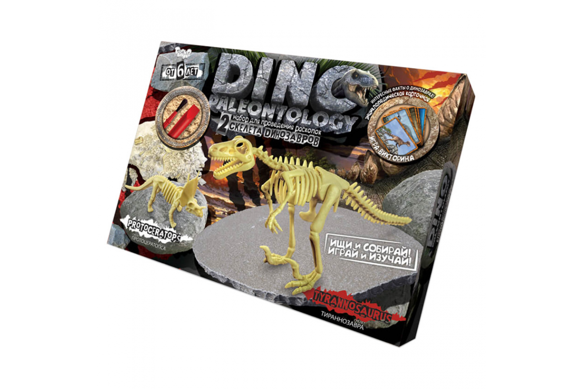 Игровой набор для раскопок DINO PALEONTOLOGY 6377 в коробке Тиранозавр Игровой набор для раскопок DINO PALEONTOLOGY 6377 в коробке Тиранозавр