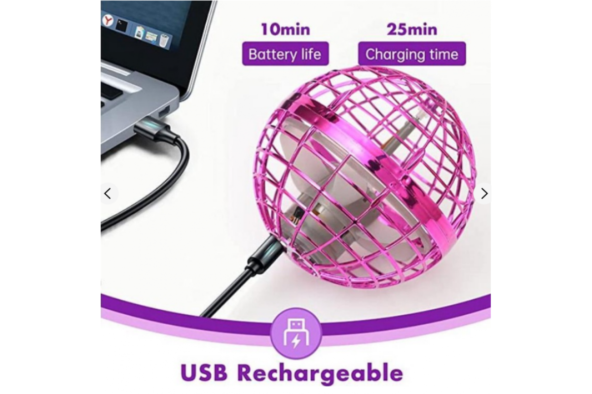 Літаюча куля-спіннер Flynova pro 368FN(Pink) зі світлом Літаюча куля-спіннер Flynova pro 368FN(Pink) зі світлом