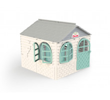 Игровой Домик со шторками Doloni Toys 02550/5 Бело-Бирюзовый