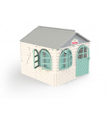 Ігровий Будиночок зі шторками Doloni Toys 02550/5 Біло-Бірюзовий 