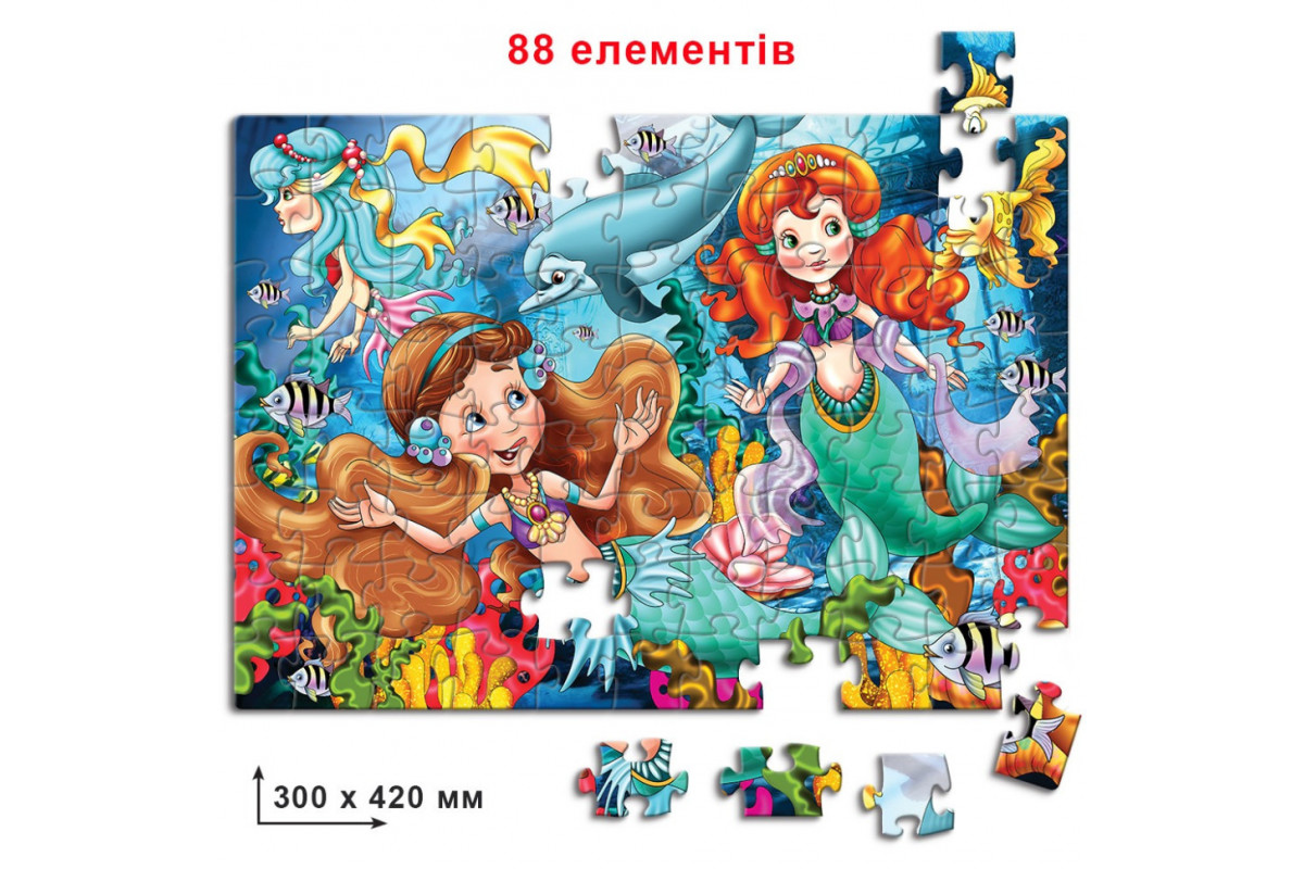 Детские пазлы Русалочка 83415, 88 элементов Детские пазлы Русалочка 83415, 88 элементов