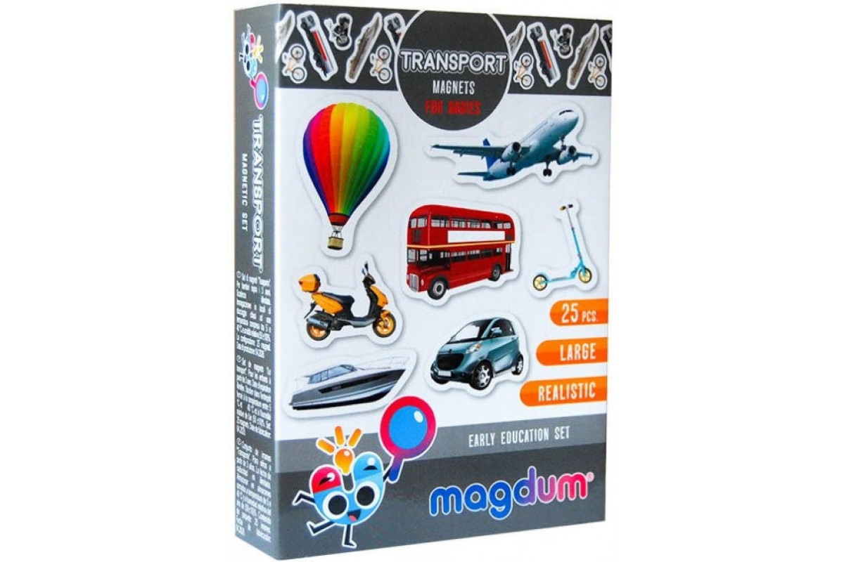 Набір магнітів Magdum Транспорт ML4031-17 EN Набір магнітів Magdum Транспорт ML4031-17 EN