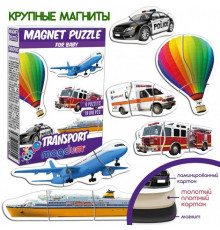 Набір магнітів Magdum Baby puzzle Транспорт ML4031-24 EN 