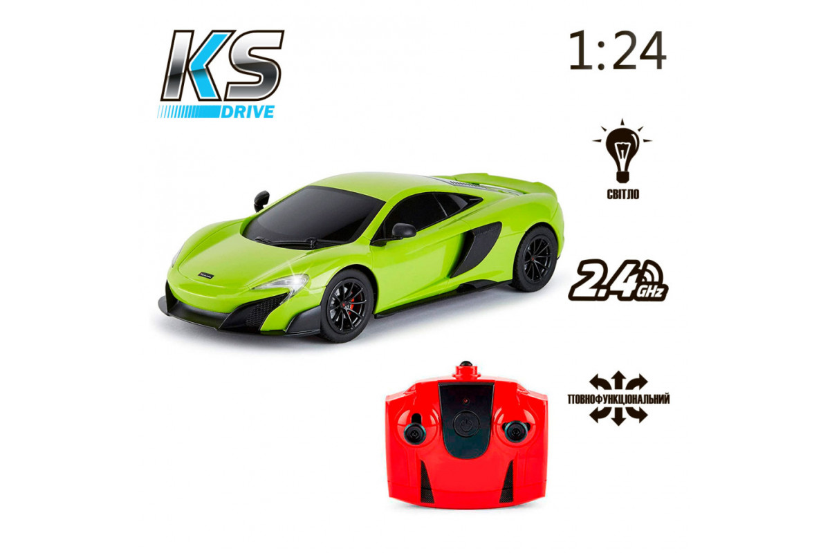 Автомобіль на радіокеруванні MCLAREN 675LT KS DRIVE 124GMGR масштаб 1:24, 2.4Ghz Автомобіль на радіокеруванні MCLAREN 675LT KS DRIVE 124GMGR масштаб 1:24, 2.4Ghz