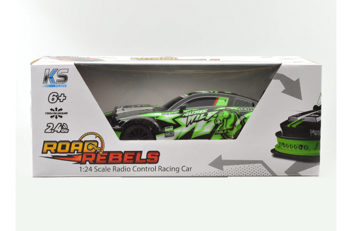 Автомобіль на радіокеруванні ROAD REBELS KS DRIVE 18599OB 1:24, 2.4 ГГц Автомобіль на радіокеруванні ROAD REBELS KS DRIVE 18599OB 1:24, 2.4 ГГц