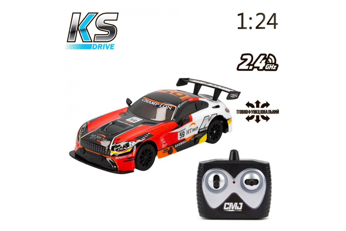 Автомобіль на радіоуправлінні KS Drive 16599OB 1:24, 2.4 ГГц (Ghz), червоний  