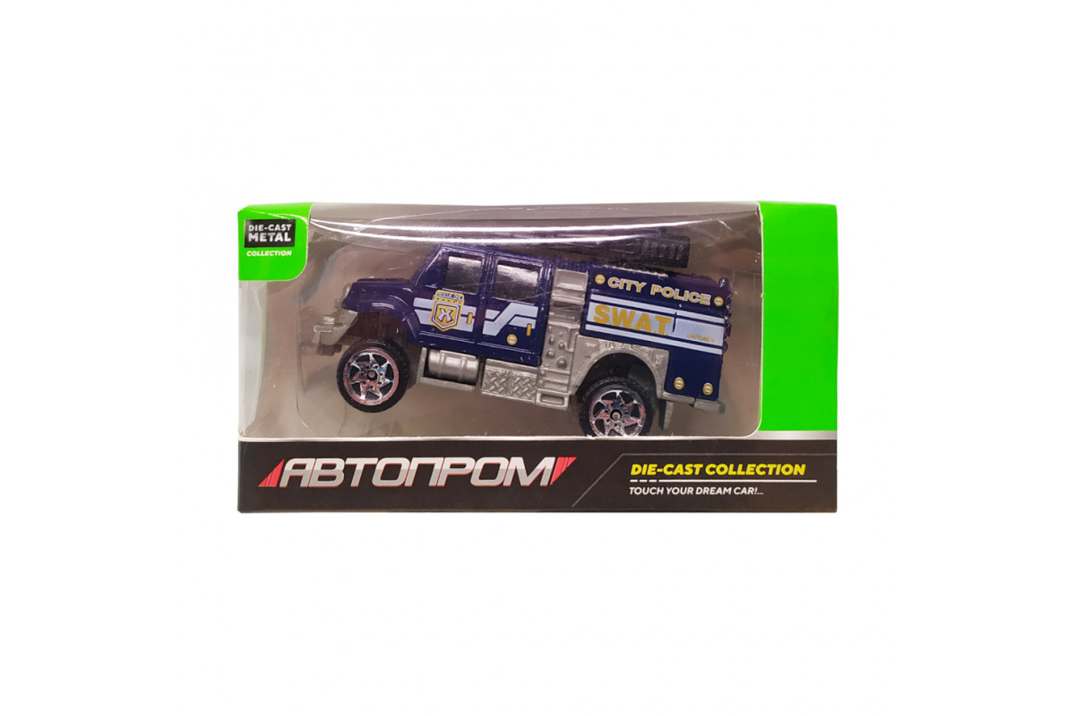 Дитяча металева машинка АвтоПром 7629 масштаб 1:64 S.W.A.T. з водометом Дитяча металева машинка АвтоПром 7629 масштаб 1:64 S.W.A.T. з водометом