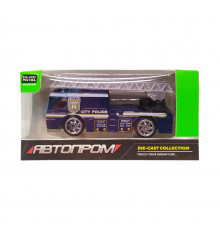 Дитяча металева машинка АвтоПром 7629 масштаб 1:64   Citi Police з драбиною 