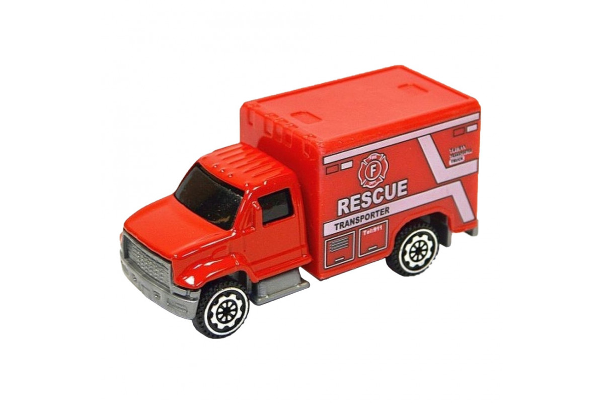 Машинка іграшкова Спецтехніка АвтоПром 7637 масштаб 1:64, металева Rescue Машинка іграшкова Спецтехніка АвтоПром 7637 масштаб 1:64, металева Rescue