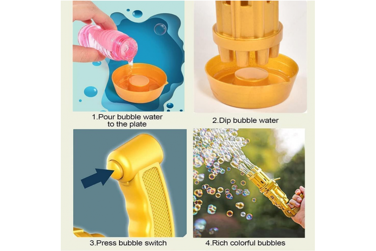Генератор мыльных пузырей Bubble Gun Blaster 