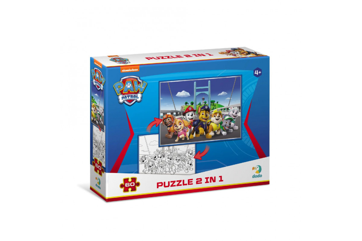 Детские Пазлы 2 в 1 Paw Patrol Детские Пазлы 2 в 1 Paw Patrol