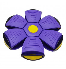 Летючий трансформерний м'яч 1002-3(Dark-Violet) світиться 