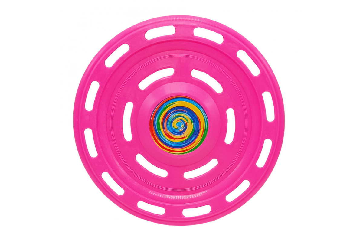 Літаюча тарілка S0007(Pink) рожева 22 см Літаюча тарілка S0007(Pink) рожева 22 см