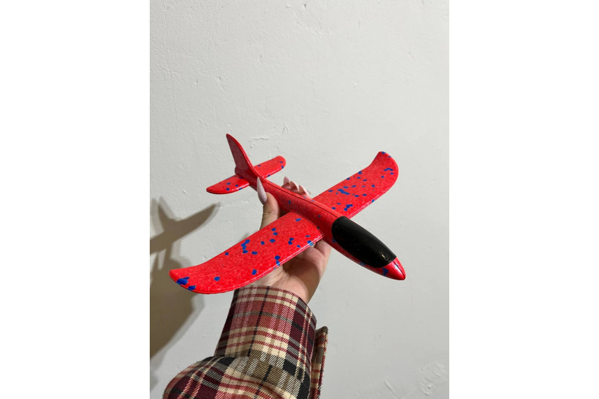 Дитячий метальний літак-планер C28004(Red) довжина 38 см Дитячий метальний літак-планер C28004(Red) довжина 38 см