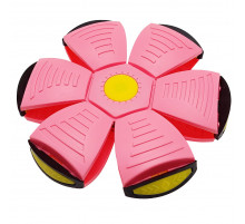 Летучий трансформерный мяч 1002-3(Pink) светится