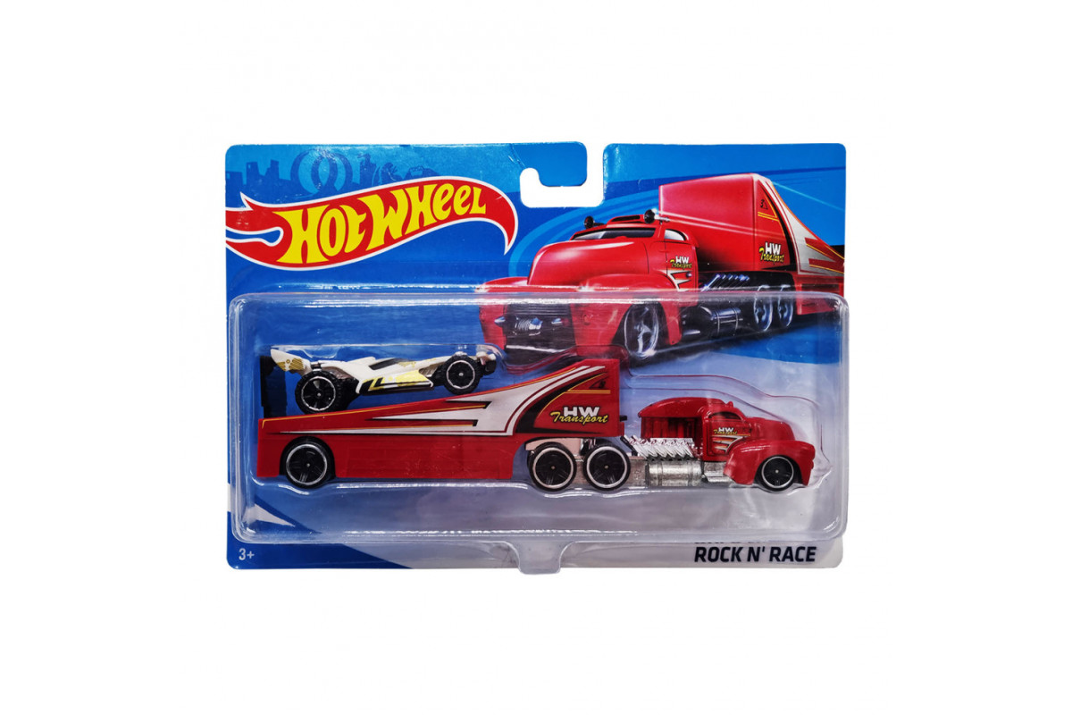 Детский игровой набор машинок T-H708-1(White) с трейлером. Детский игровой набор машинок T-H708-1(White) с трейлером.