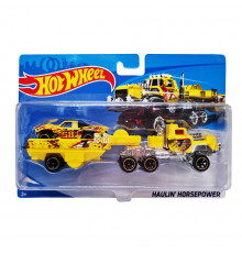Дитячий ігровий набір машинок T-H708-1(Yellow) з трейлером 