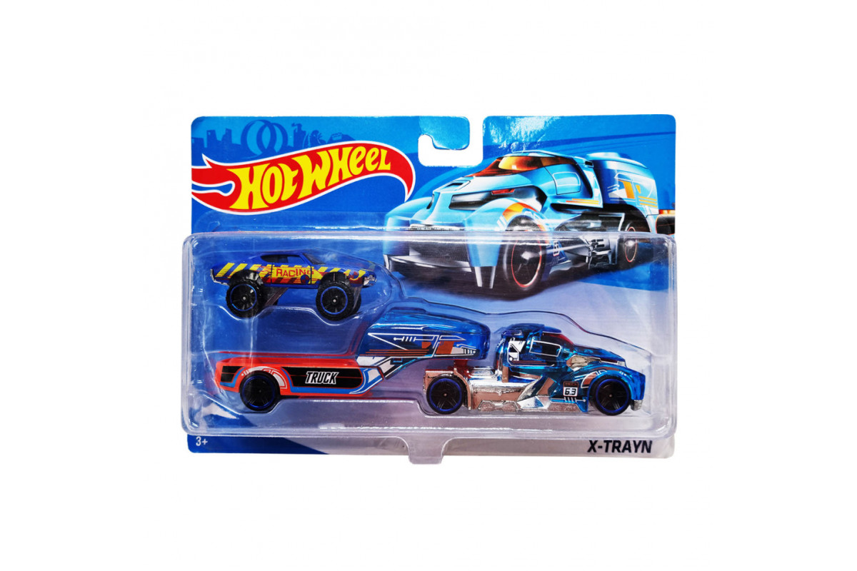 Детский игровой набор машинок T-H708-1(Blue-2) с трейлером. Детский игровой набор машинок T-H708-1(Blue-2) с трейлером.