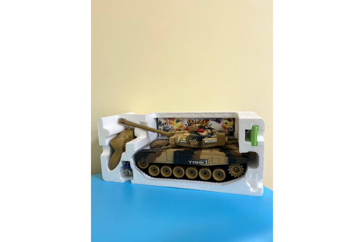 Танк на радіокеруванні 9995(Sand)звук, світло, рухома кабіна Танк на радіокеруванні 9995(Sand)звук, світло, рухома кабіна