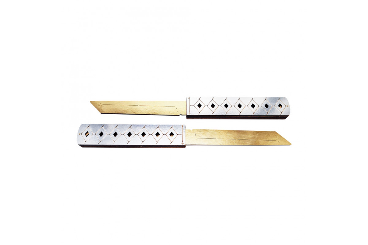 Деревянный сувенирный нож DOUBLE TANTO SILVER DTAN-S Деревянный сувенирный нож DOUBLE TANTO SILVER DTAN-S